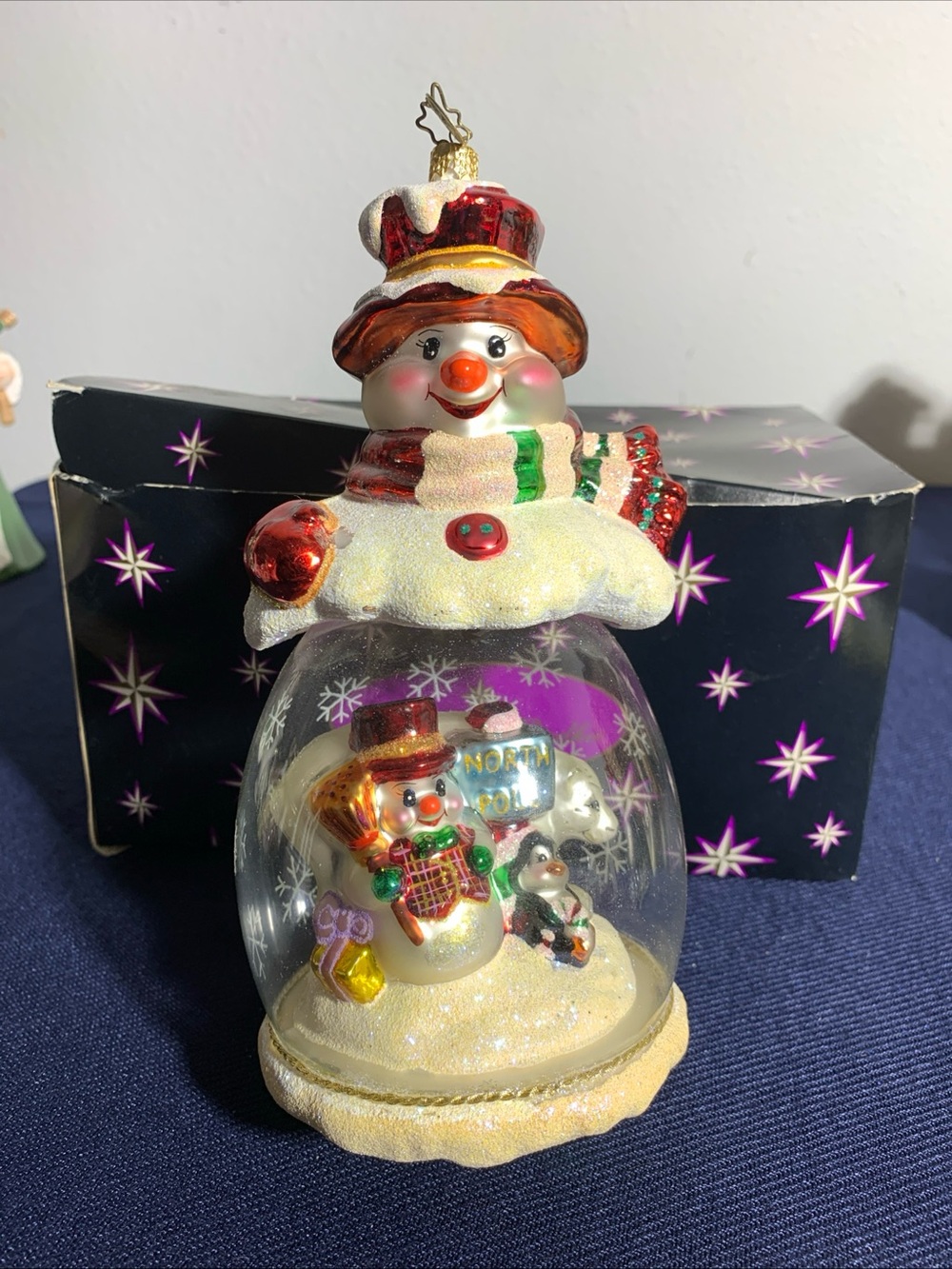 Christopher Radko glass snowman
